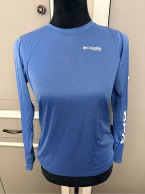 Columbia kids youth Long-Sleeve Sun Shirt — Blue